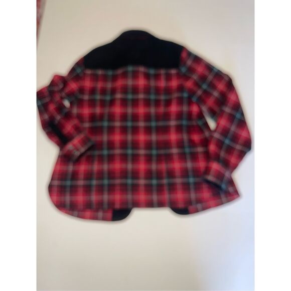 Pendleton Woolen Mills Red Plaid Western Wool Shirt Womens Size L  A38 - Picture 7 of 7